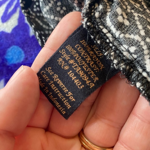 Mine Black and White Patterned Tank Top - Picture 4 of 5